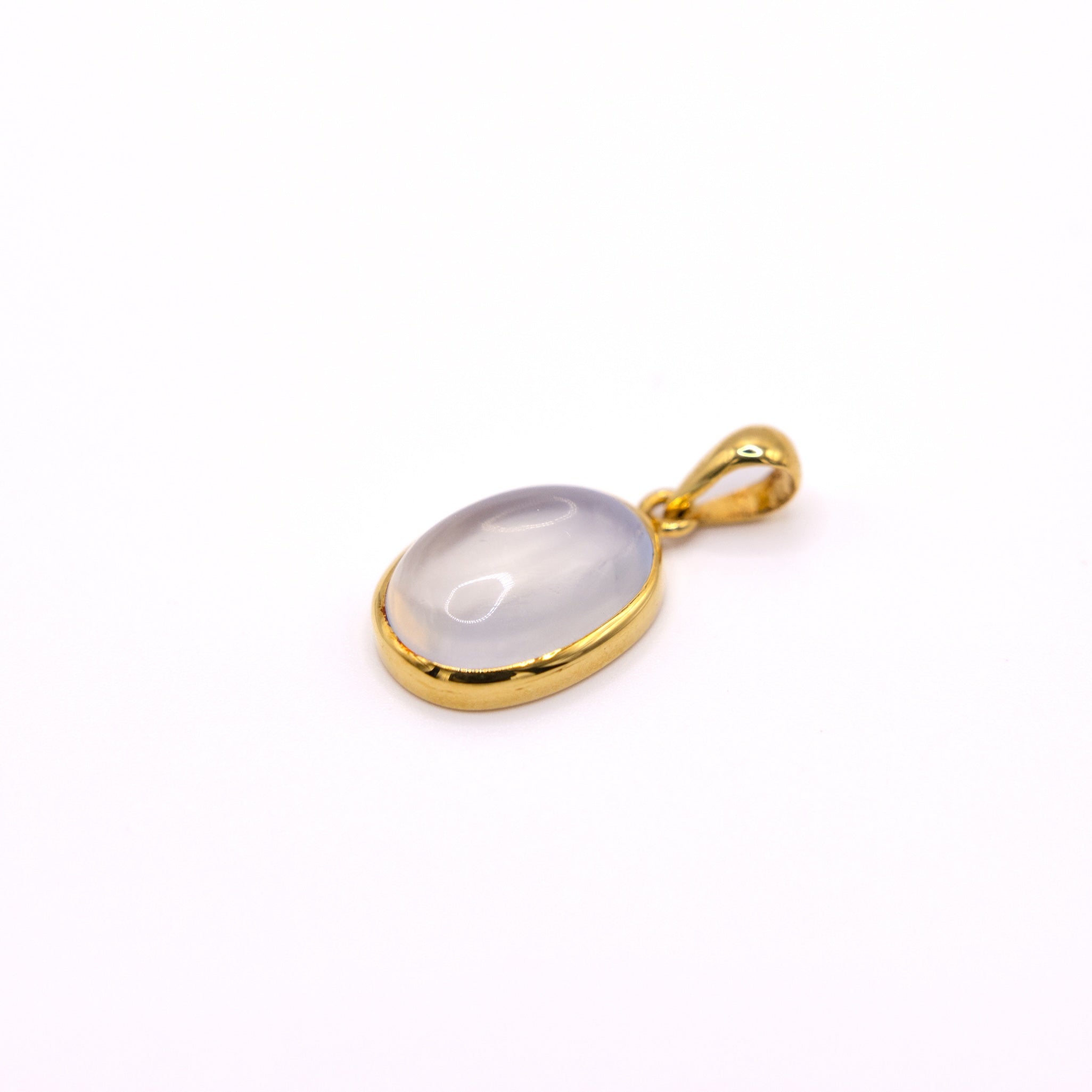 Gelbgold Mondstein Anhänger