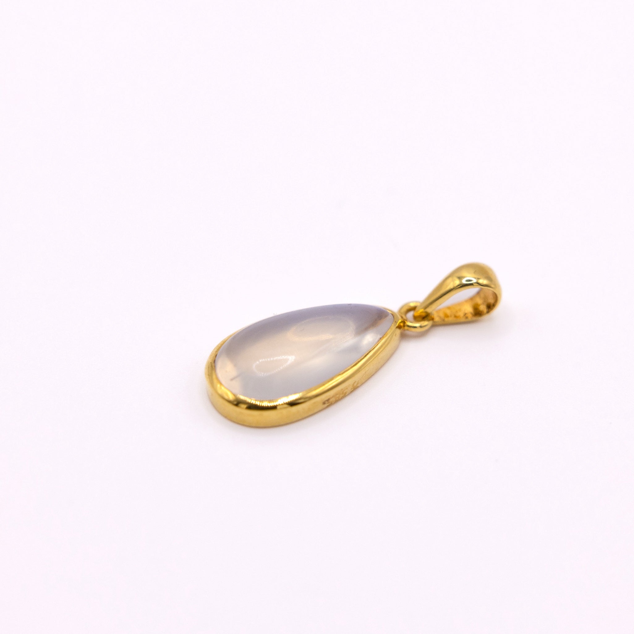 Gelbgold Mondstein Anhänger