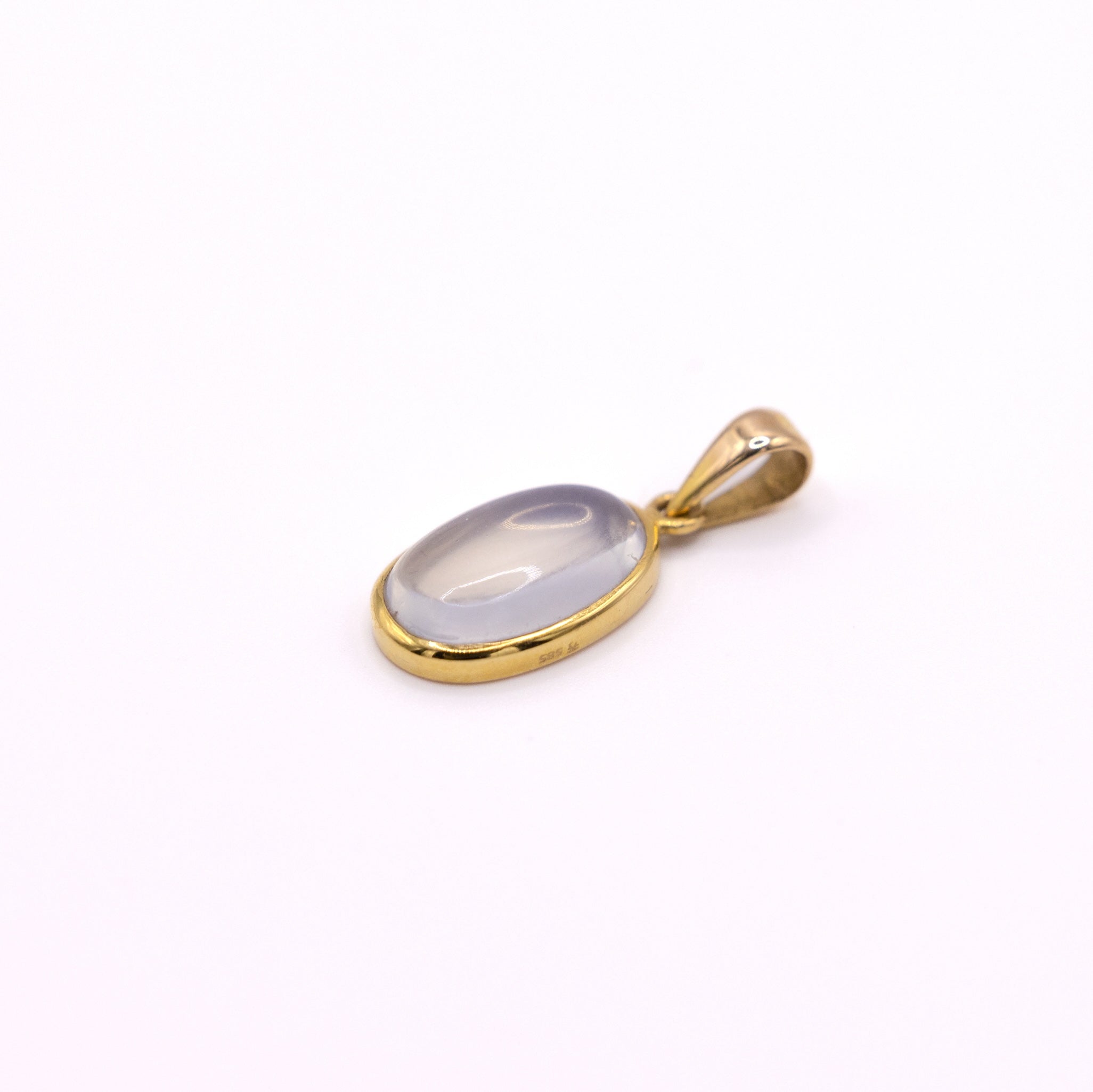 Gelbgold Mondstein Anhänger