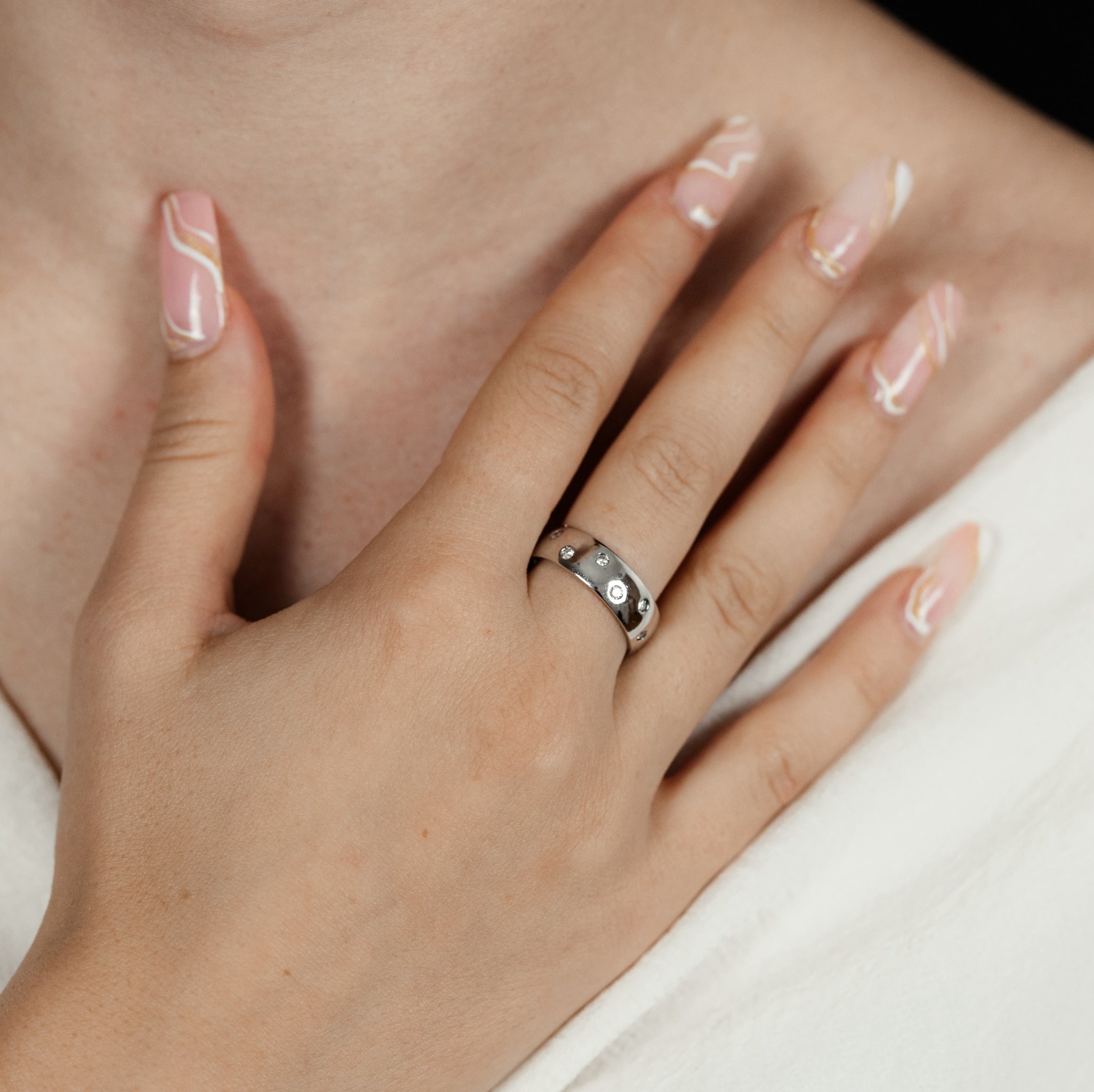 Platin Diamantenring