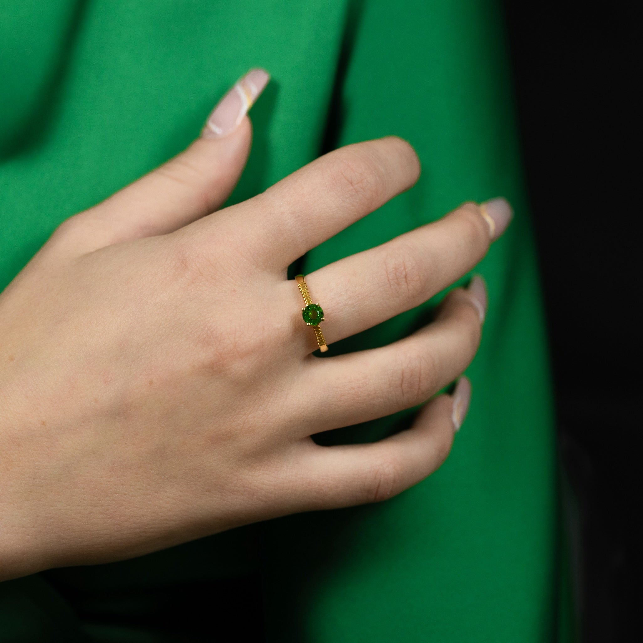 Tsavorit Granat Ring